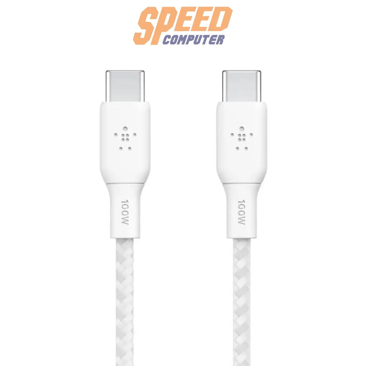 สายชาร์จ Belkin BoostCharge USB-C to USB-C รองรับกำลังไฟ 100W สำหรับชาร์จเร็ว อุปกรณ์ USB-C สีดำ