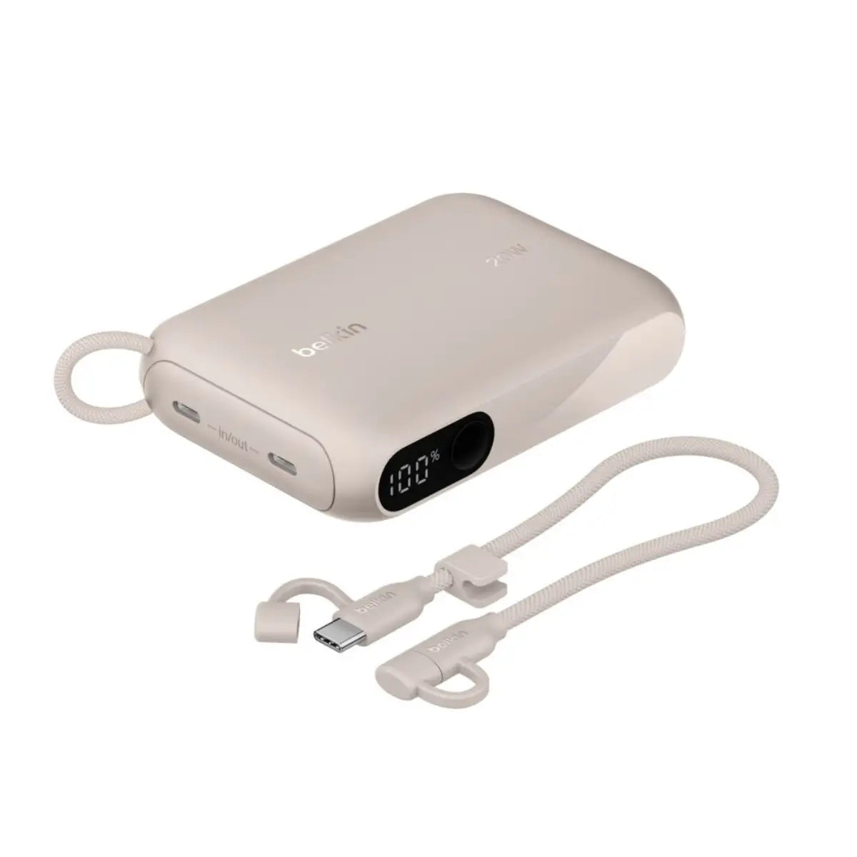 แบตเตอรี่สำรอง Belkin PWB 10K 2C PD20W + C 15M Cable 3C LED - SpeedCom