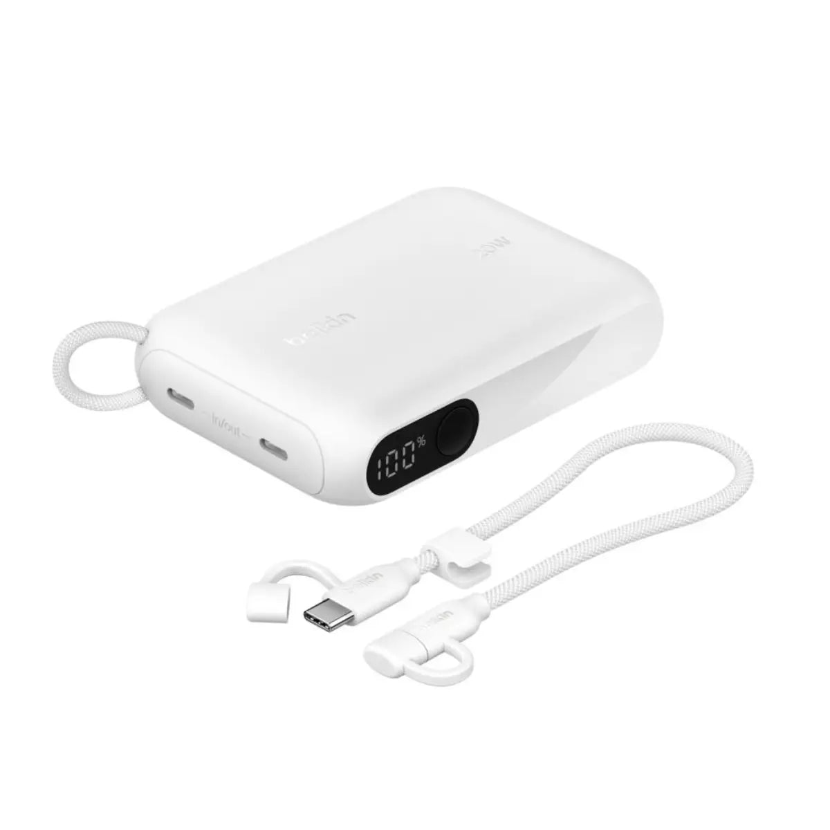 แบตเตอรี่สำรอง Belkin PWB 10K 2C PD20W + C 15M Cable 3C LED - SpeedCom