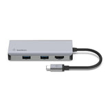 อุปกรณ์แปลงสัญญาณ Belkin USB-C 5-in-1 Multiport Adapter Hub (AVC007btSGY) - SpeedCom
