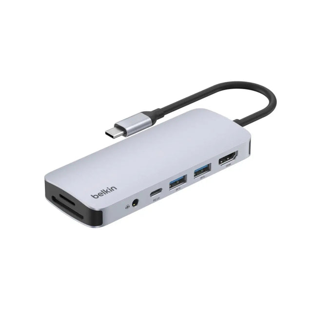 อุปกรณ์แปลงสัญญาณ Belkin USB-C 7-in-1 Multiport Hub (AVC009fqSGY-V2) - SpeedCom
