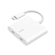 อุปกรณ์แปลงสัญญาณ Belkin USB-C Data + Charge Adapter (WCZ002btWH) - SpeedCom