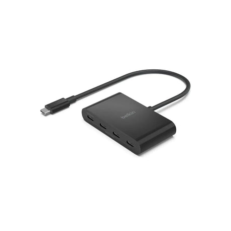 อุปกรณ์แปลงสัญญาณ Belkin USB-C to 4-Port USB-C Hub 100W (AVC018btBK) - SpeedCom
