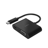 อุปกรณ์แปลงสัญญาณ Belkin USB-C to VGA + Charge Adapter (AVC001btBK) - SpeedCom