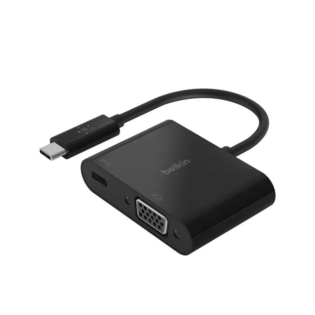 อุปกรณ์แปลงสัญญาณ Belkin USB-C to VGA + Charge Adapter (AVC001btBK) - SpeedCom