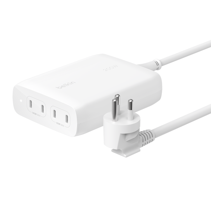 หัวชาร์จ Belkin BoostCharge Pro 200W 4-Port USB-C (WCH015thWH)