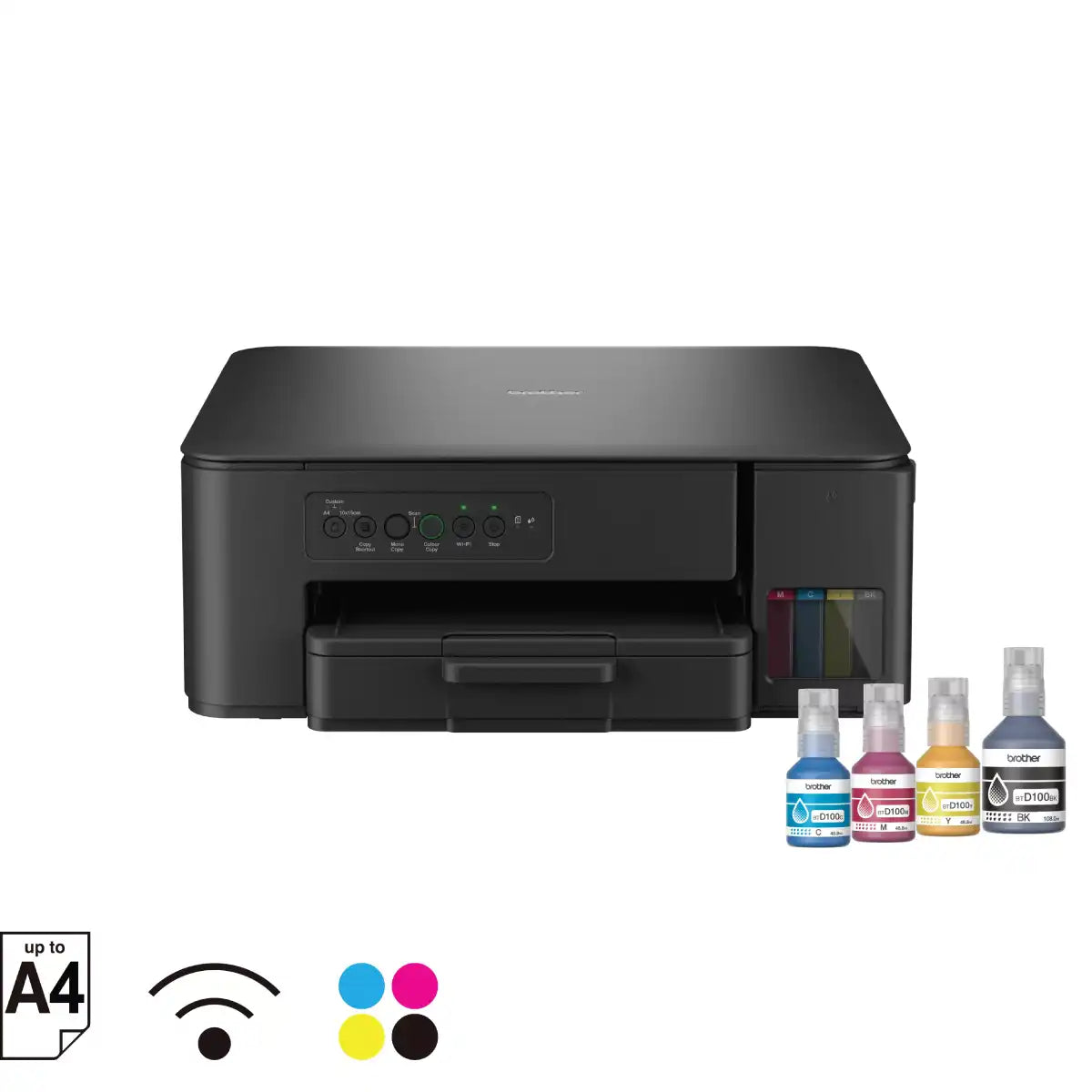 ปริ้นเตอร์อิงค์เจ็ท Brother DCP-T430W Ink Tank Printer สีดำSpeedCom