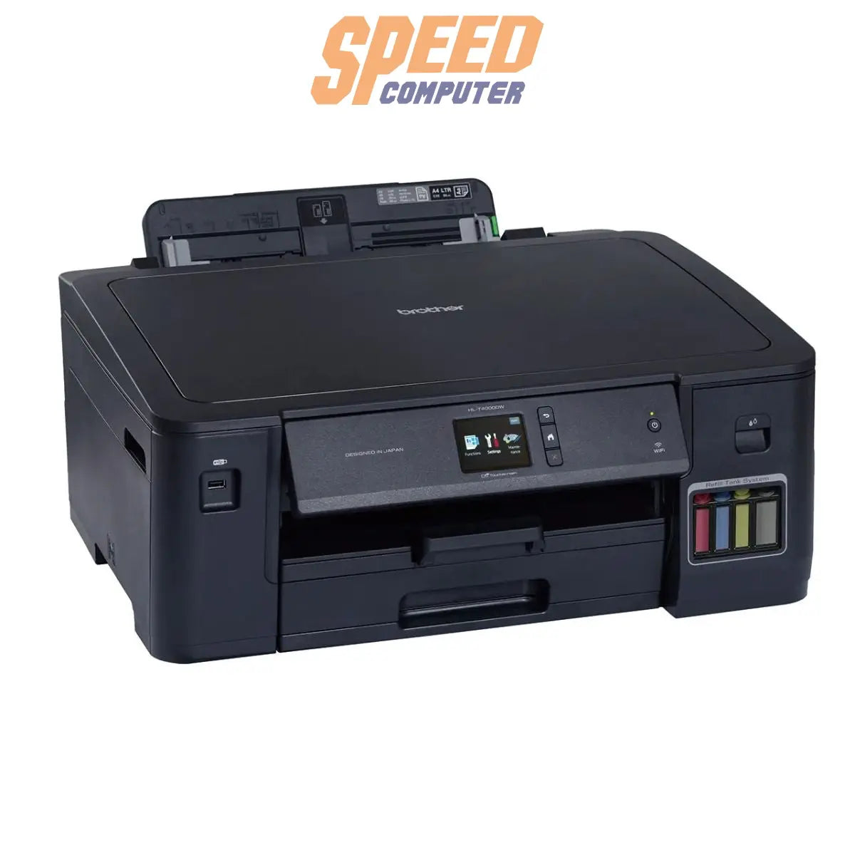 ปริ้นเตอร์เลเซอร์สี Brother HL-T4000DW สีดำ รองรับการพิมพ์ A3 เชื่อมต่อไร้สาย เหมาะสำหรับงานพิมพ์ปริมาณมาก