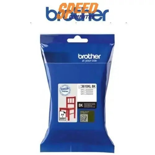 หมึกเครื่องปริ้นเตอร์ Brother LC - 3619XLBK Cartridge สีดำ - SpeedCom