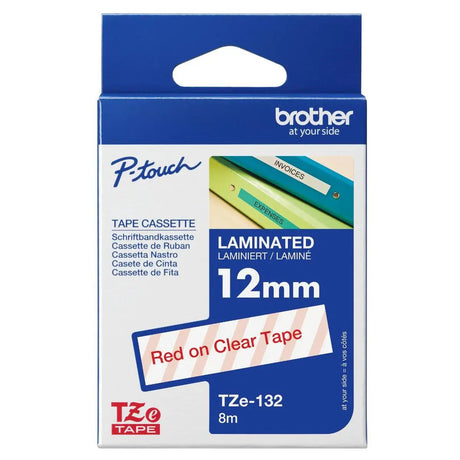 เทปพิมพ์อักษร Brother TZe 12mm. x8m Standard Laminated - SpeedCom