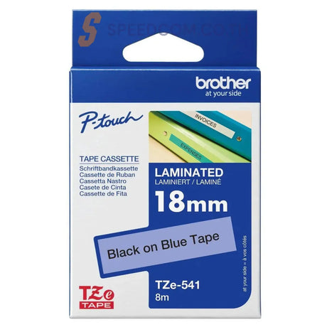 เทปพิมพ์อักษร Brother TZe 18mm. x8m Standard Laminated - SpeedCom