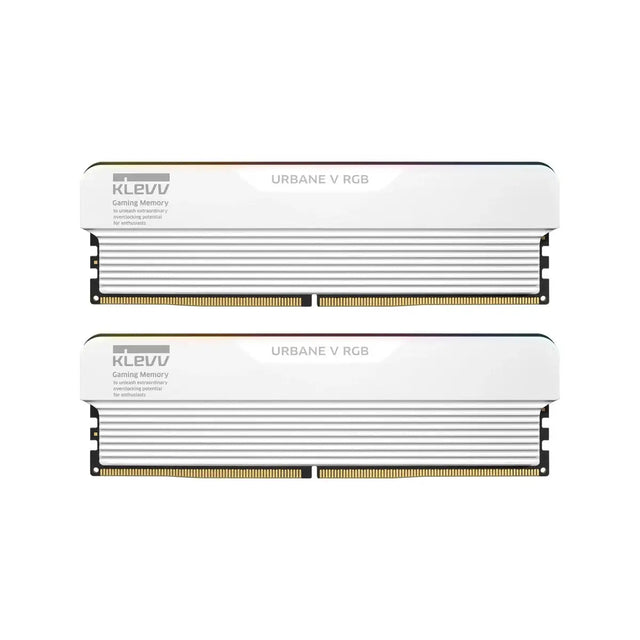 หน่วยความจำ แรม พีซี KLEVV URBANE V RGB DDR5 32GB 6000MHz สีขาว