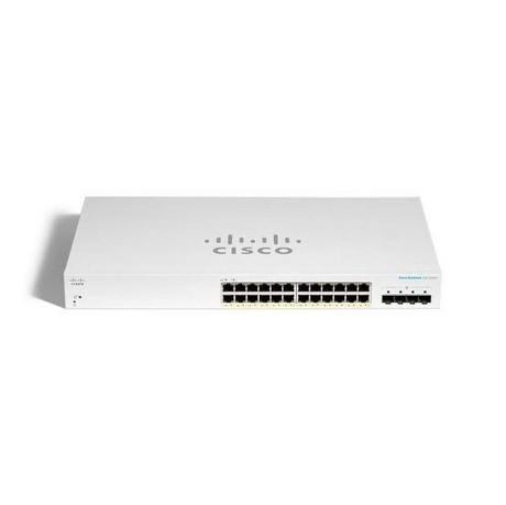 สวิตช์ฮับ Cisco CBS220-24FP-4X-EU Smart 24-Port Gigabit PoE+ 10G SFP+ - SpeedCom