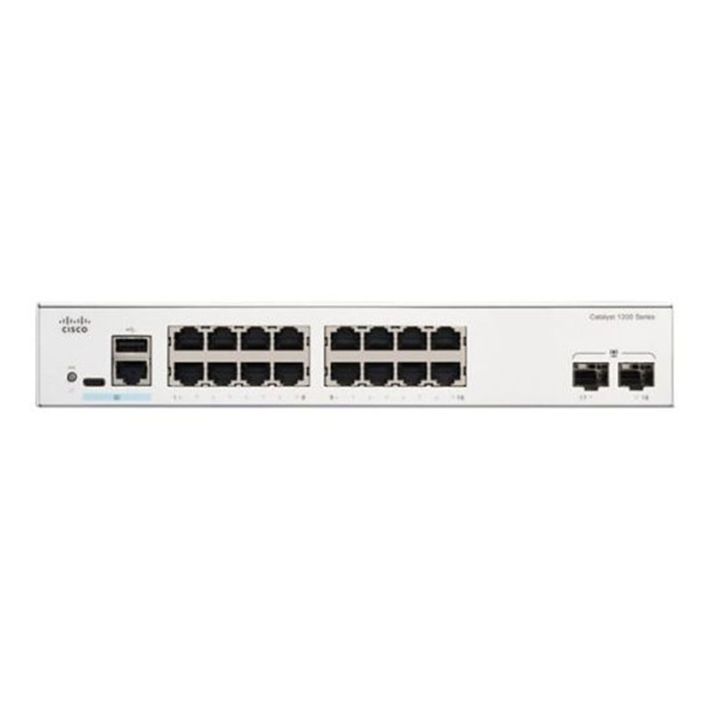 สวิตช์ฮับ Cisco C1200-16P-2G Catalyst 1200 16-Port Gigabit PoE+ - SpeedCom