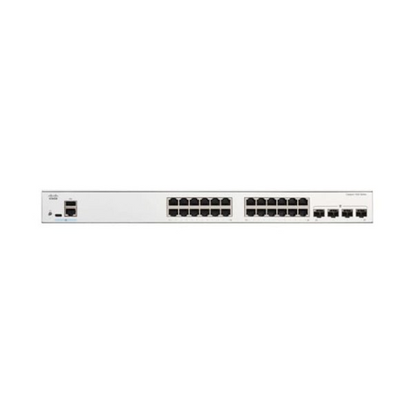 สวิตช์ฮับ Cisco Catalyst 1200 24-Port Gigabit Full PoE+ Managed Switch with 4 Gigabit SFP Uplinks - SpeedCom