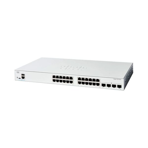 สวิตช์ฮับ Cisco Catalyst 1200 24-Port Gigabit Full PoE+ Managed Switch with 4 Gigabit SFP Uplinks - SpeedCom
