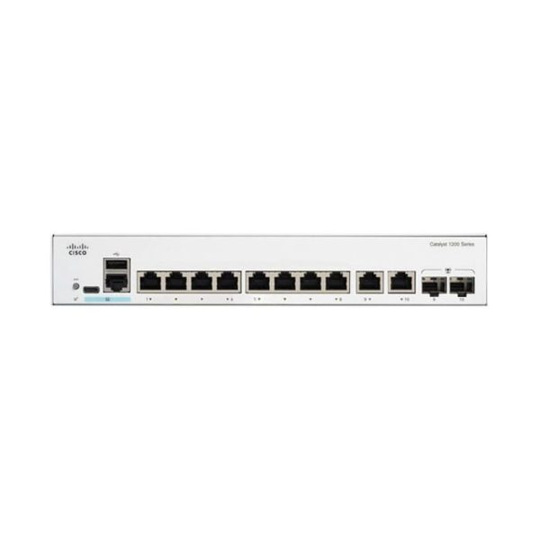 สวิตช์ฮับ Cisco C1200-8FP-2G Catalyst 1200 8-Port Gigabit PoE+ - SpeedCom