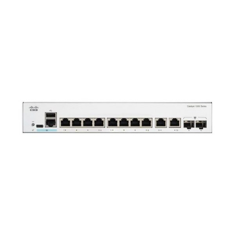 สวิตช์ฮับ Cisco C1200-8FP-2G Catalyst 1200 8-Port Gigabit PoE+ - SpeedCom