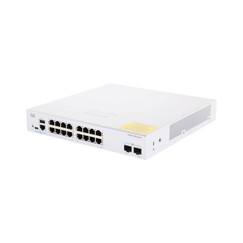 สวิตช์ฮับ Cisco Catalyst 1300 C1300-16T-2G 16-Port Gigabit Ethernet - SpeedCom