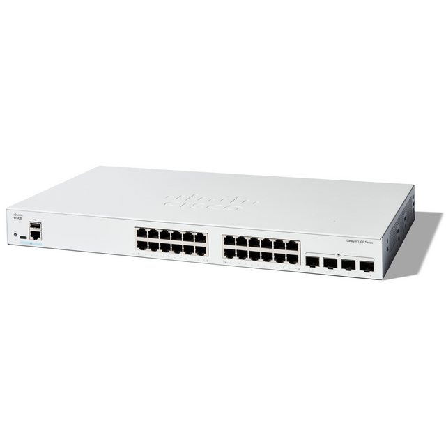 สวิตช์ฮับ Cisco C1300-24T-4X Catalyst 1300 24-Port Gigabit Managed Switch - SpeedCom