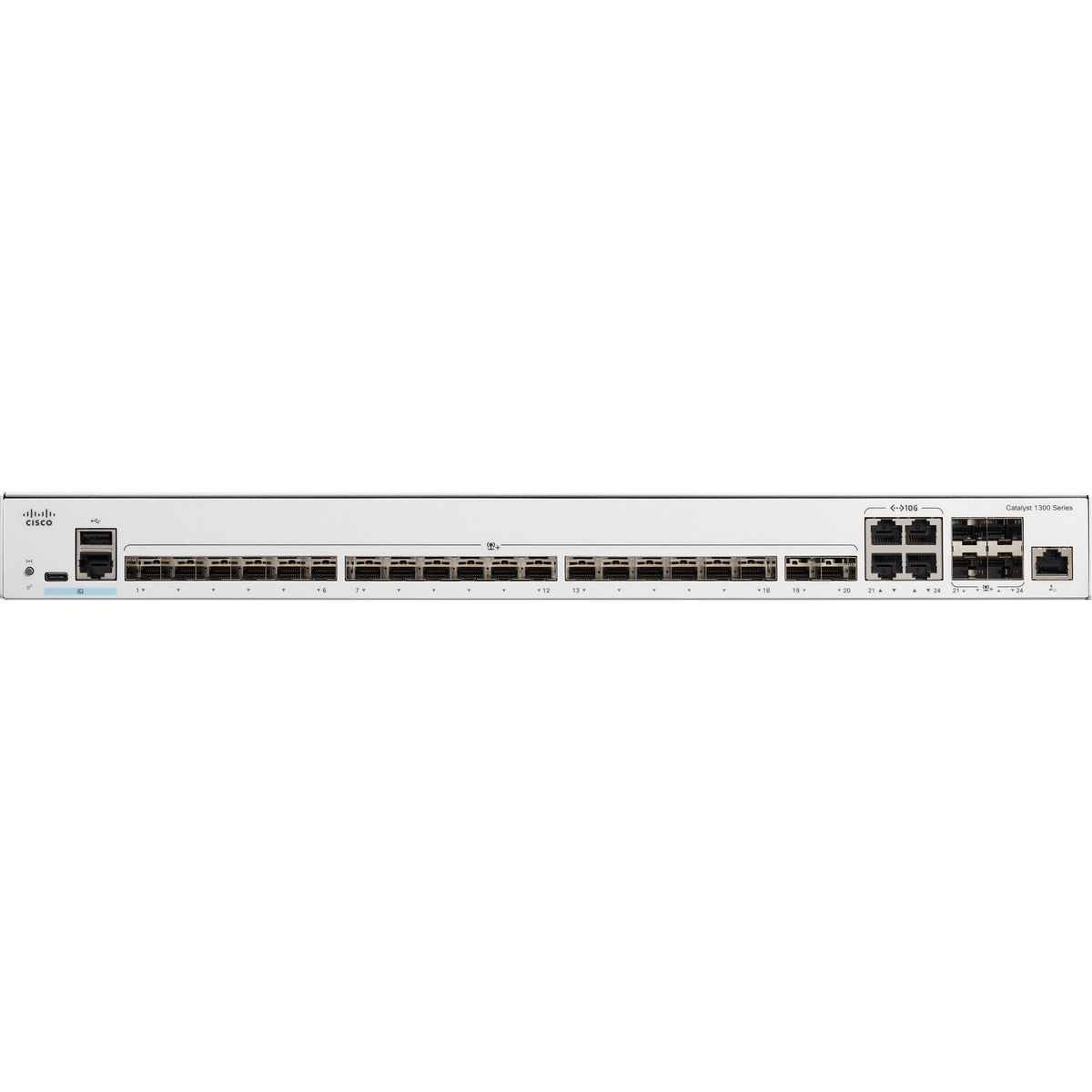 สวิตช์ฮับ Cisco Catalyst 1300 C1300-24XS 24-Port 10G SFP+ Managed Switch - SpeedCom
