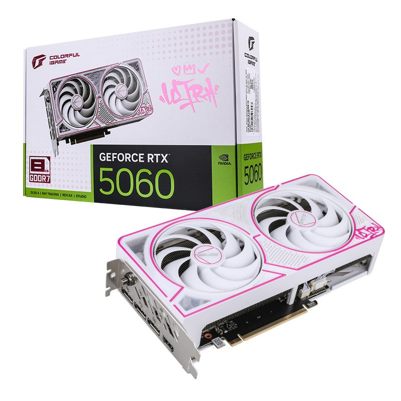 การ์ดจอ COLORFUL iGame GeForce RTX 5060 Ultra W DUO OC 8GB-V WHITE สีขาว