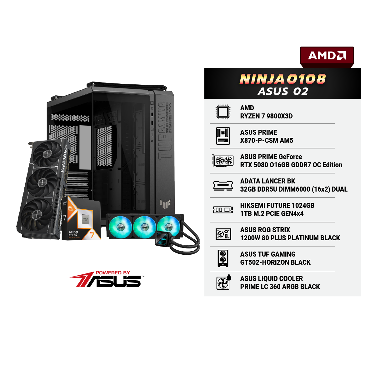 คอมประกอบ Set NINJA0108 Powered By ASUS