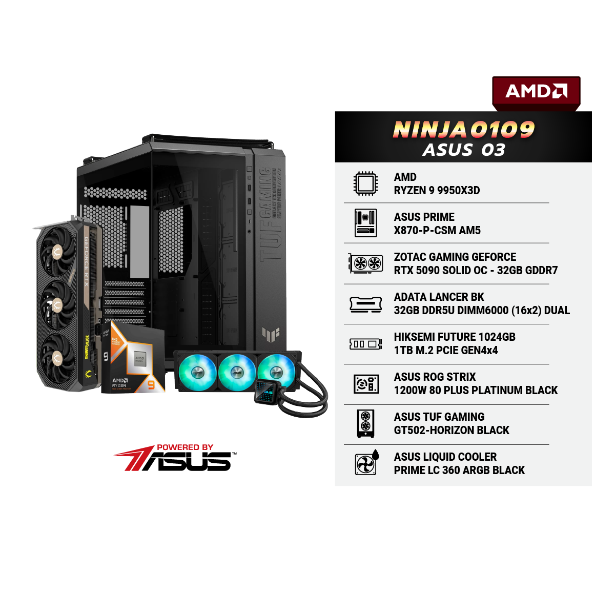 คอมประกอบ Set NINJA0109 Powered By ASUS