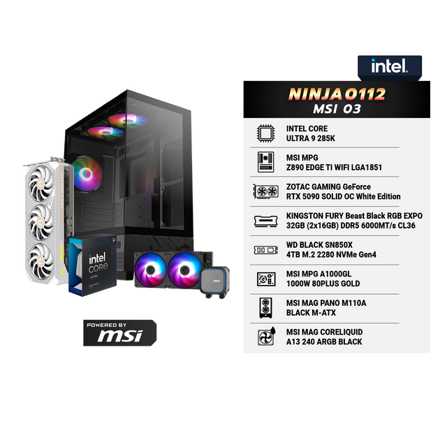 คอมประกอบ Set NINJA0112 Powered By MSI