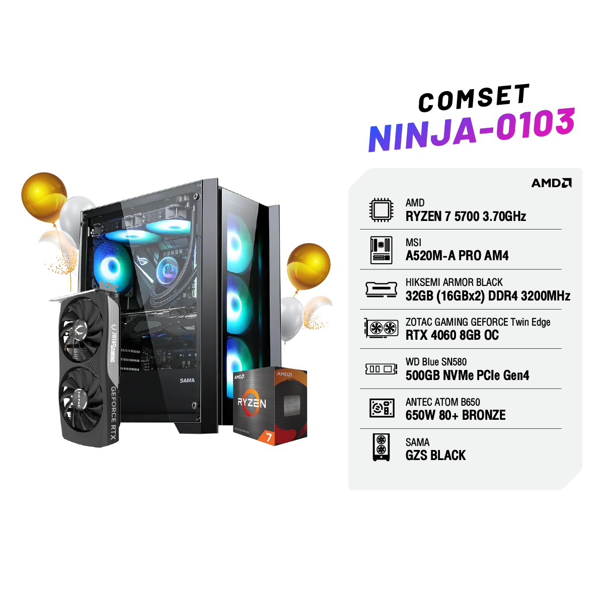 Computer Set NINJA-0103