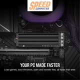 เอสเอสดี CORSAIR SSD MP600 ELITE WITH HEATSINK 1TB : CSSD-F1000GBMP600EHS READ7000 WRITE6500/5Y - SpeedCom