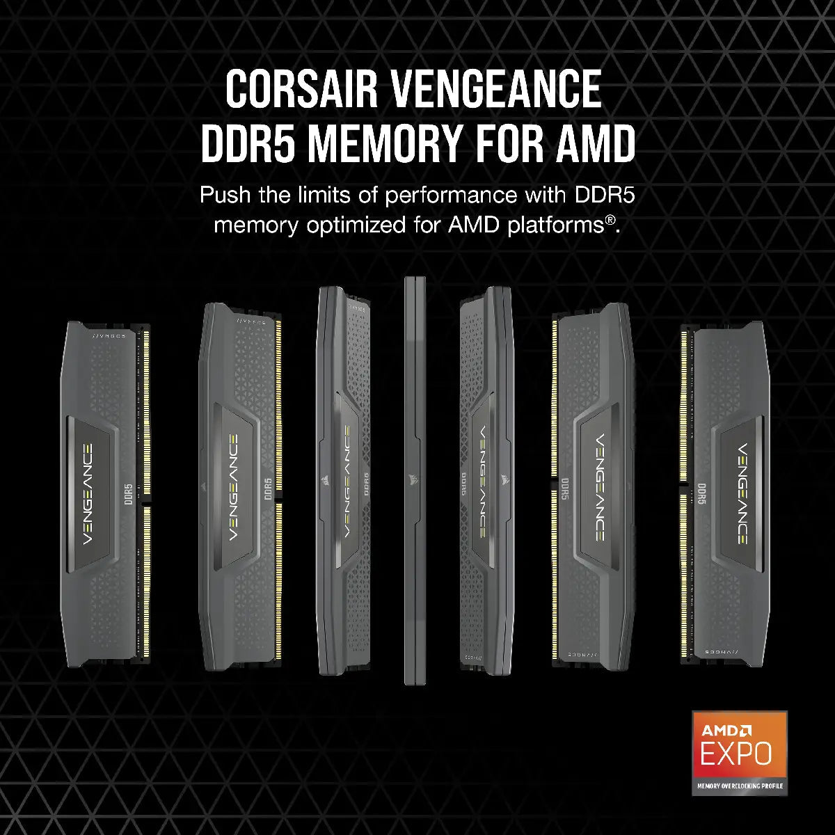 หน่วยความจำ แรม พีซี CORSAIR VENGEANCE 16GB (1x16GB) DDR5 6000MT/s - SpeedCom