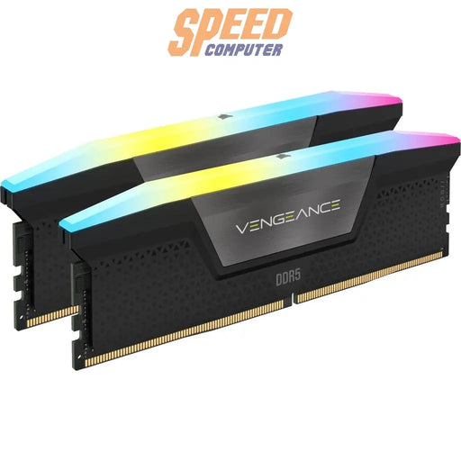 หน่วยความจำ แรม พีซี CORSAIR VENGEANCE RGB 32GB (16GBX2) DDR5 5600MHz - SpeedCom