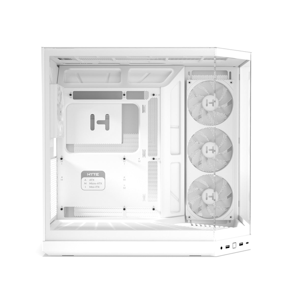 เคส HYTE Y50 RGB E-ATX Mid Tower Panoramic Glass