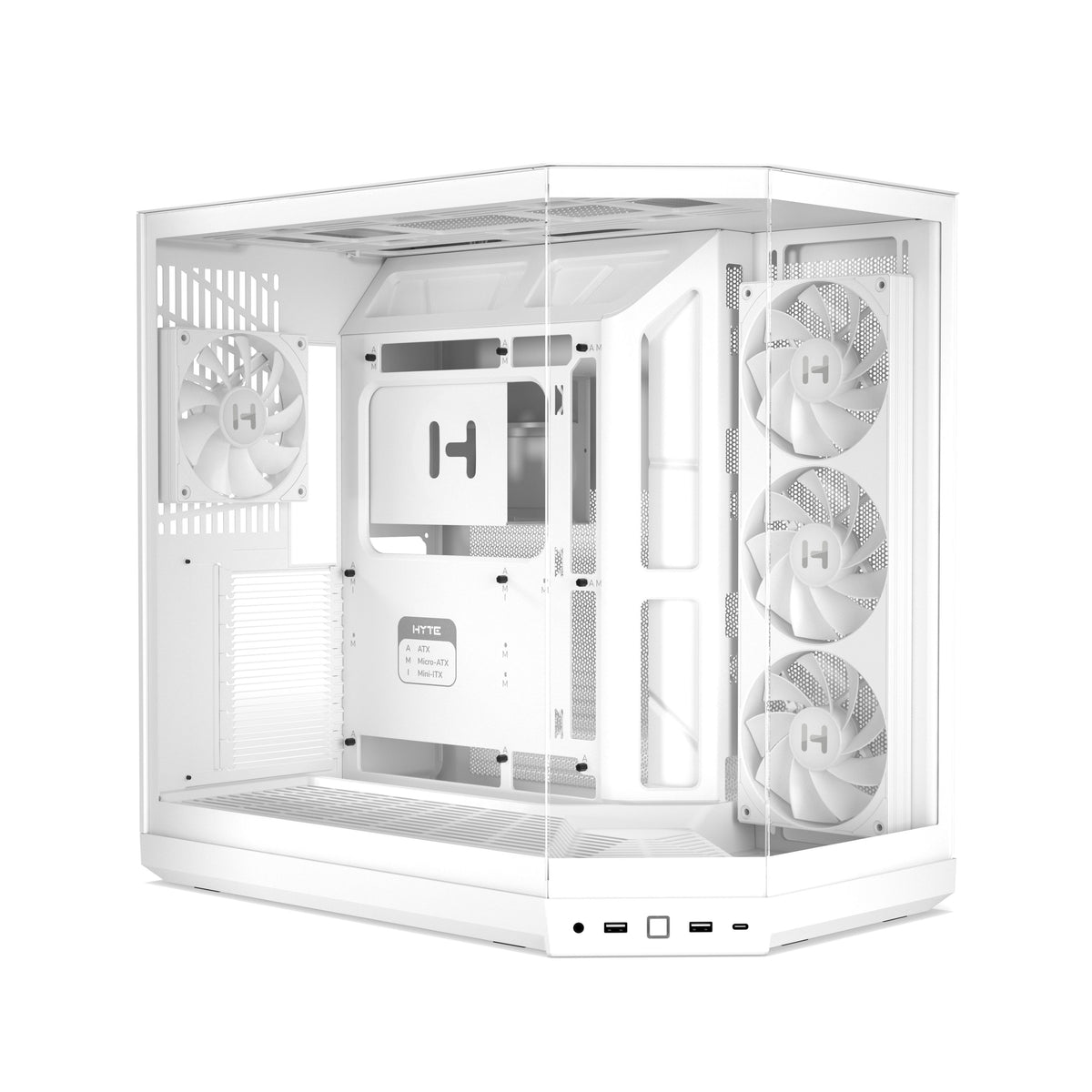 เคส HYTE Y50 RGB E-ATX Mid Tower Panoramic Glass