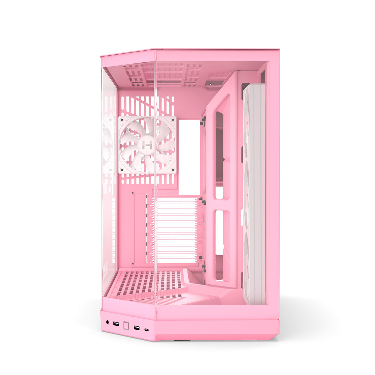 เคส HYTE Y50 RGB E-ATX Mid Tower Panoramic Glass