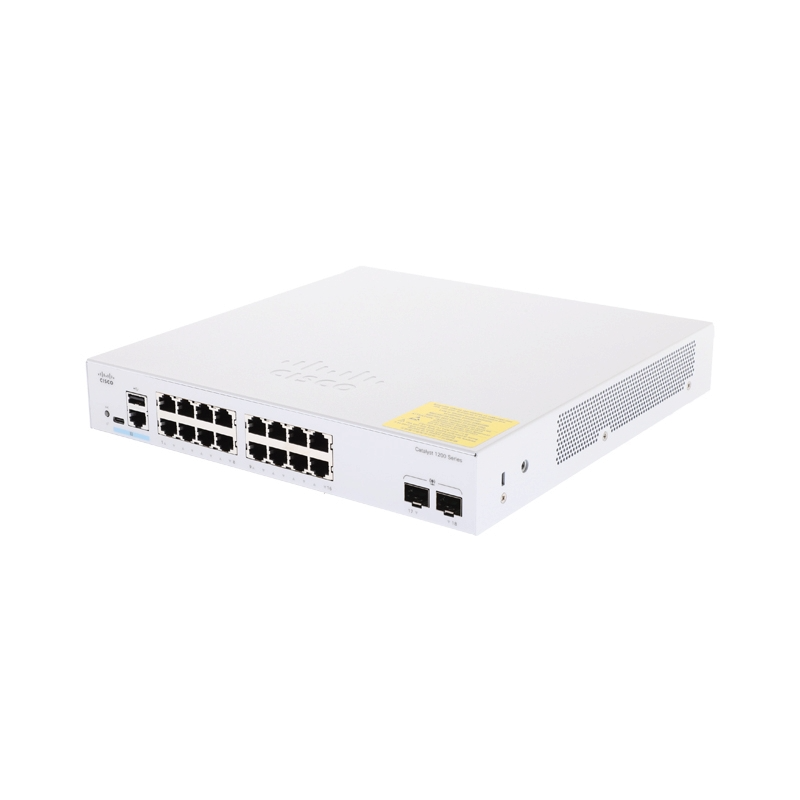 สวิตช์ฮับ Cisco C1200-16T-2G Catalyst 1200 16-Port Gigabit - SpeedCom
