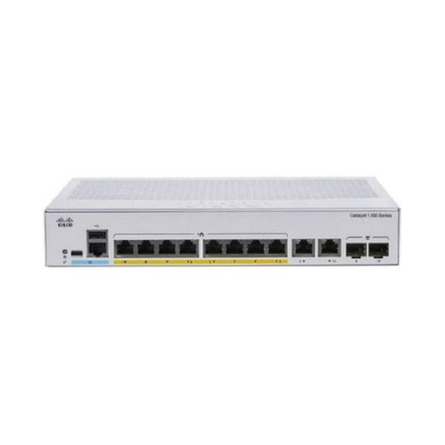สวิตช์ฮับ Cisco C1300-8MGP-2X Catalyst 1300 8-Port (2.5G/1G) PoE+ 120W 10G Uplink - SpeedCom
