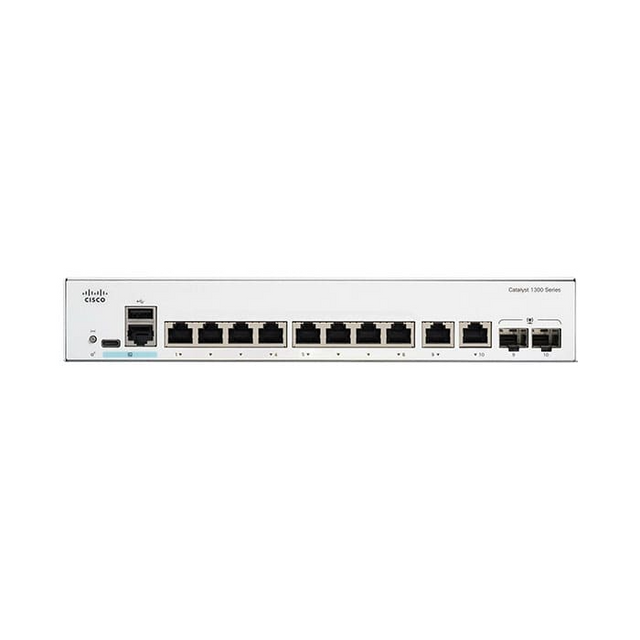 สวิตช์ฮับ Cisco C1300-8T-E-2G Catalyst 1300 8-Port Gigabit - SpeedCom