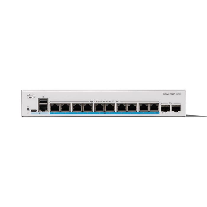 สวิตช์ฮับ Cisco C1300X-10NU-2X Catalyst 1300X 10-Port 5G UPOE 385W - SpeedCom