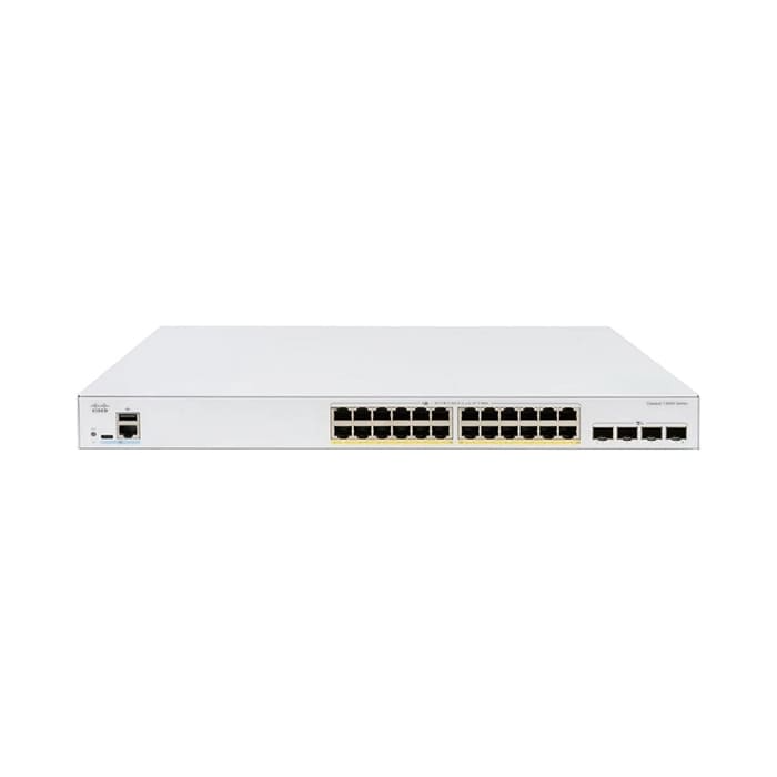 สวิตช์ฮับ Cisco C1300X-24P-4X Catalyst 1300X 24-Port Gigabit PoE - SpeedCom