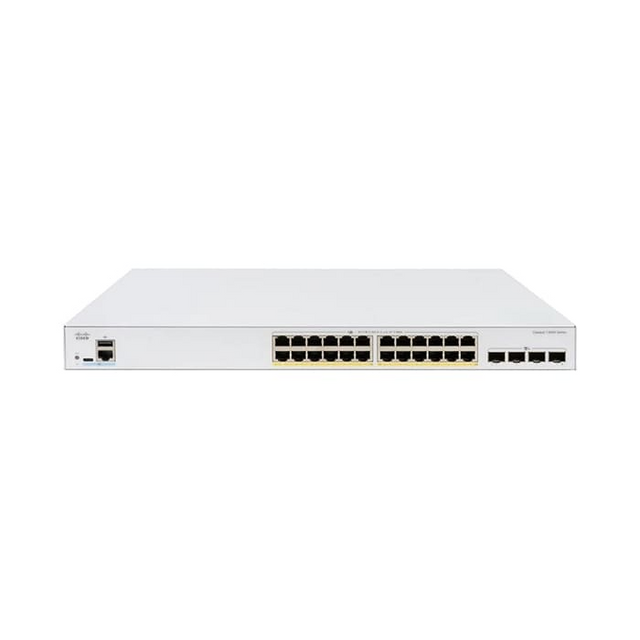 สวิตช์ฮับ Cisco C1300X-24P-4X Catalyst 1300X 24-Port Gigabit PoE - SpeedCom