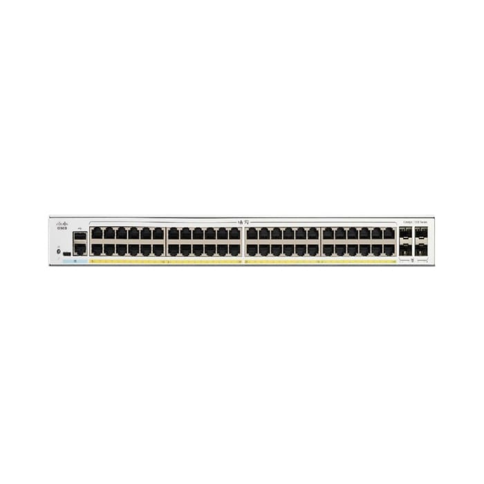 สวิตช์ฮับ Cisco C1300X-48P-4X Catalyst 1300X 48-Port Gigabit PoE 