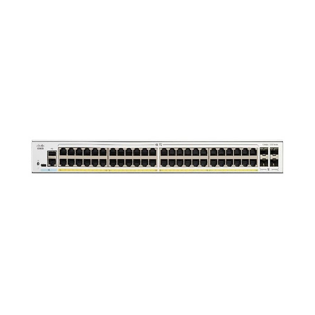 สวิตช์ฮับ Cisco C1300X-48P-4X Catalyst 1300X 48-Port Gigabit PoE 