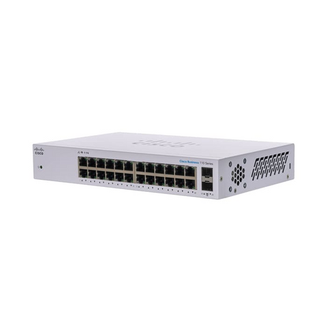สวิตช์ฮับ Cisco CBS110-24T-EU 24-Port Gigabit SFP 
