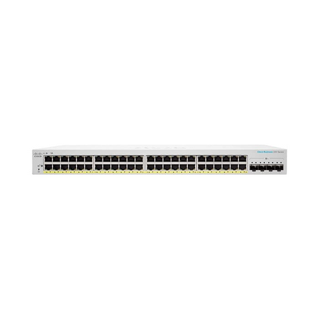 สวิตช์ฮับ Cisco CBS220-48FP-4X Smart 48-Port Full PoE 740W - SpeedCom