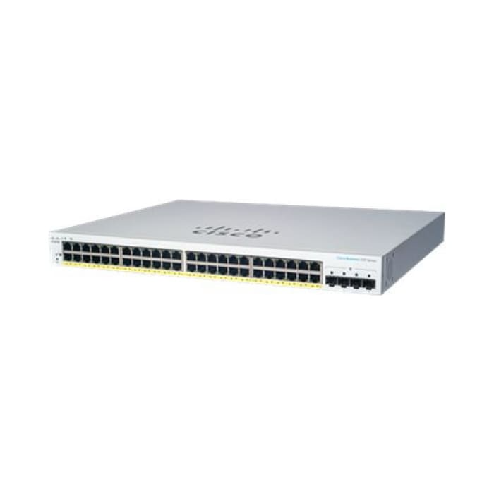 สวิตช์ฮับ Cisco CBS220-48P-4X Smart 48-Port PoE 10G SFP+ - SpeedCom