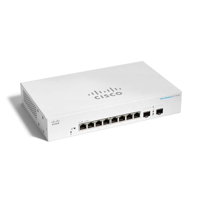 สวิตช์ฮับ Cisco CBS220-8T-E-2G Smart 8-Port Gigabit SFP - SpeedCom