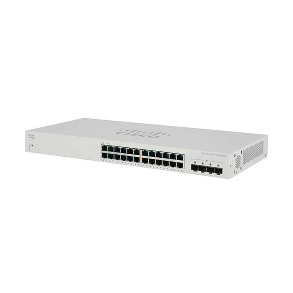 สวิตช์ฮับ Cisco CBS220-24T-4X-EU Smart 24-Port Gigabit 10G SFP+ - SpeedCom