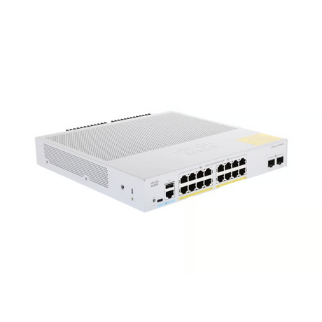 สวิตช์ฮับ Cisco Catalyst 1300 C1300-16P-2G 16-Port Gigabit PoE+ - SpeedCom
